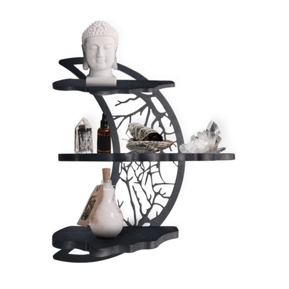 Crescent Moon Shelf  Wall Decor - Picture 1 of 7